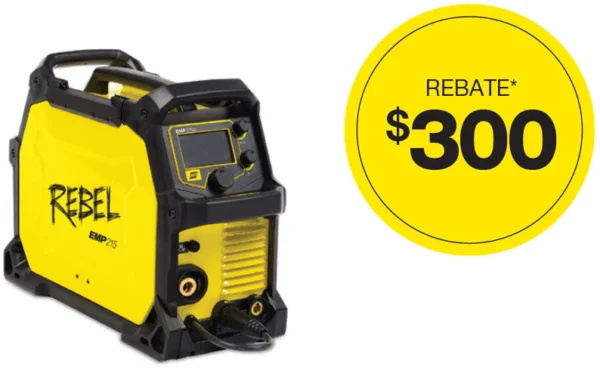 ESAB Rebel EMP 215ic Multiprocess Welder 0558102240 ESAB Rebel EMP 215ic Multiprocess Welder 0558102240